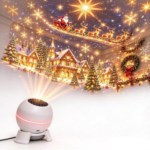 Magical christmas projection - christmas,